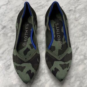 Rothy's Women's Camouflage Flats - Black and Green
